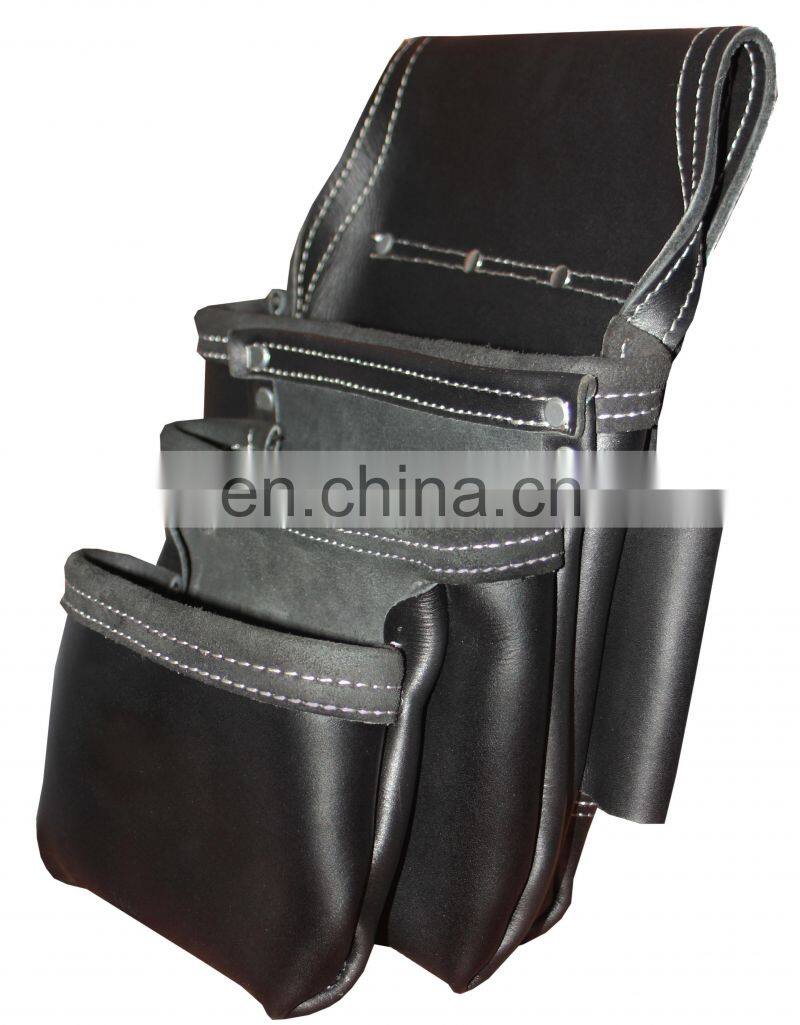Leather Tool Bag Bag Custom Carrying Portable Multi-function Leather Roll Up Tool Bag