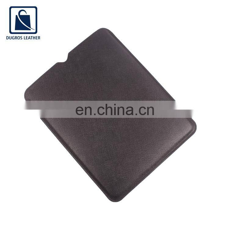 2021 New Arrival Matching Stitching Suede Lining Fashion Style Unisex Wholesale Genuine Leather Tablet Sleeve Bag