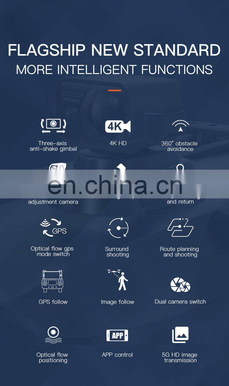 Sg908pro Camera Drone 4k Dual Hd Rc Drone Three -axis Mechanical Radio Control Toys Obstacle Avoidance