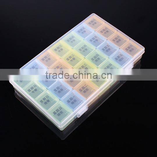 Hot sale Newest design child resistant plastic pill box