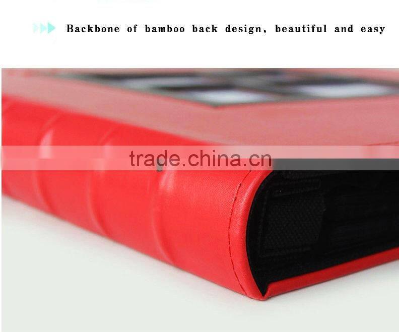 Leather photo album 4D 200 sheet 6 inch photo album