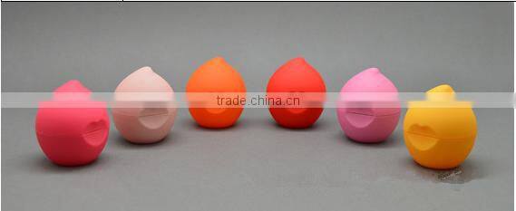 Round shiny silver lipstick tube with big clear cover, silver lip cream tube with large transparent cap