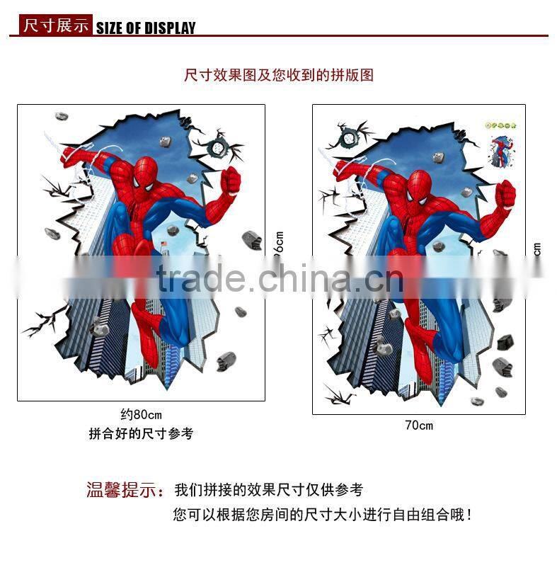3D spider man wall sticker