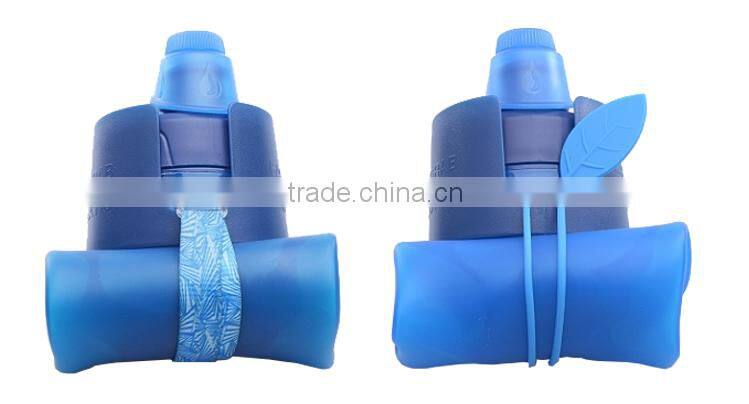 350ml school boy foldable traveling water bottle, convenient one-touch lid thermos bottle, LFGB food grade