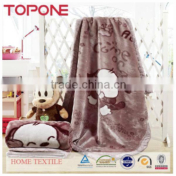 Wholesale warm soft feeling cheap animals designs blanket