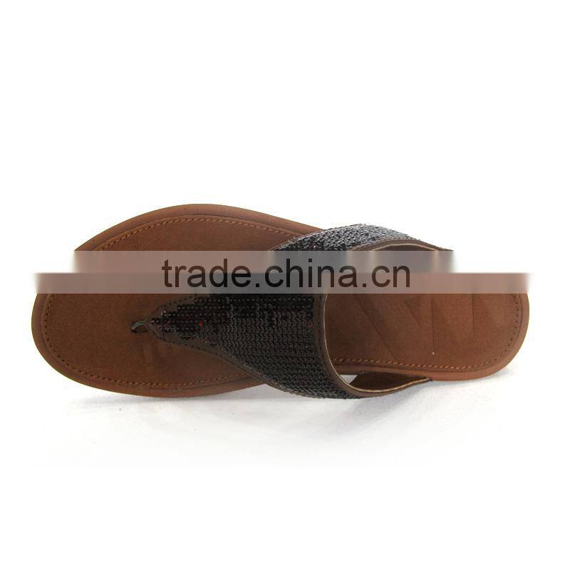 eva heel flip flops with gem decoration