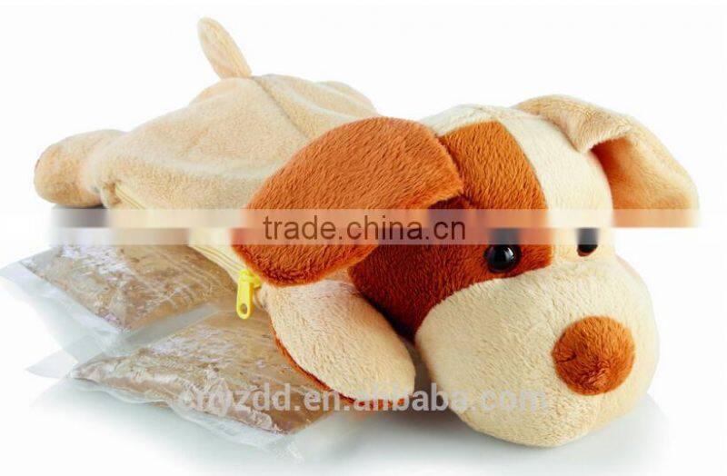 plush cover for rubber hot water bottle/cold bag soft cover