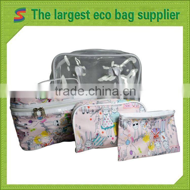 Promotional clear pvc cosmetic bag