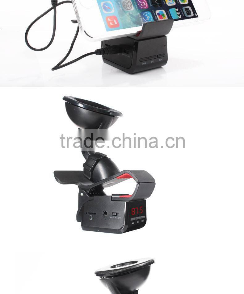 High Quality Car Holder With Charging Plus BT Handsfree And External Speaker