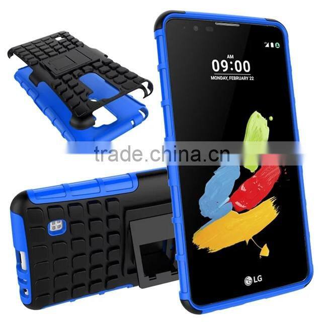 Fashion Tyre style PC with Silicon shock proof case for LG Style2 F720