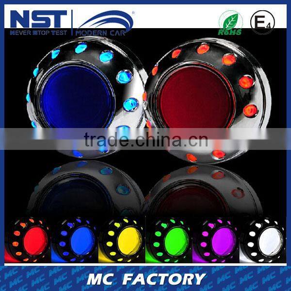Newest wholesell auto bi-xenon hid projector lens light angel eyes