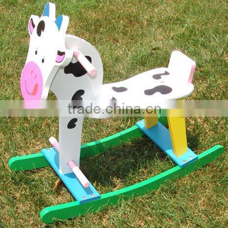 2015 Factory Wholesale Ride on Animal Toy Wooden Rocking Horse