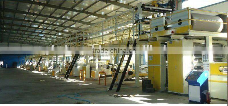 Corrugated cardboard production line/cardboard making machine