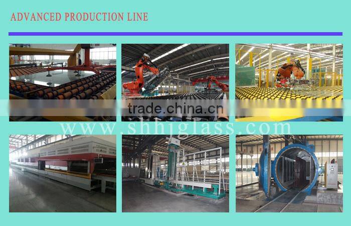 Haojing laminated glass price per square metre with CE certificate