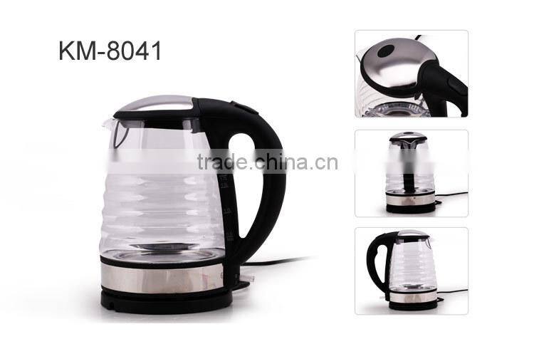 Temperature Resistant Transparent Glass Electric Kettle
