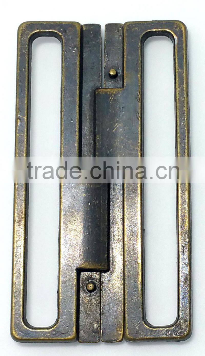 good qaulity zinc alloy two joint belt buckle