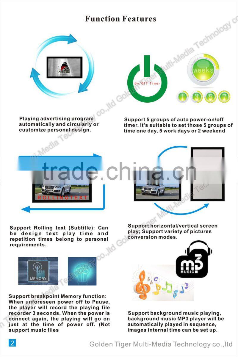 10.1 inch open frame lcd digital media advertising display koisk LCD digital advertising display monitor