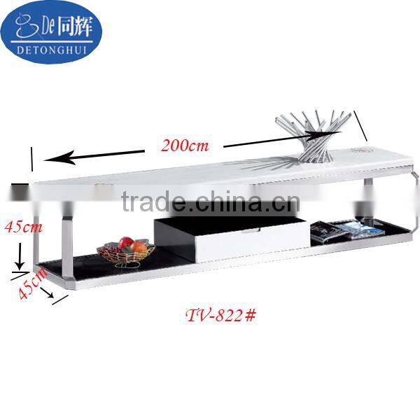 fashion white Stone top metal frame TV stand TV-822#