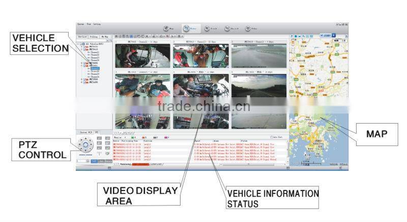 High Quality 3G Mobile DVR, car dvr with video player playback system