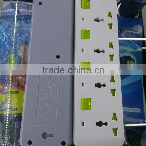 newest universal surge protection power strip with safety shutter