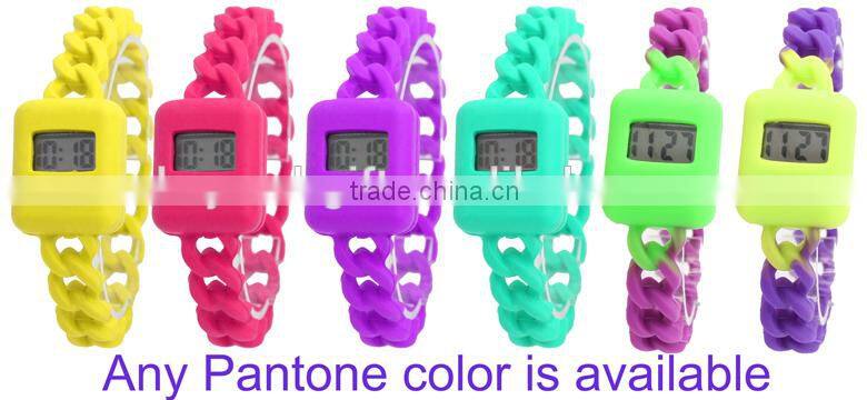 Hot sale waterproof silicone bracelet watch