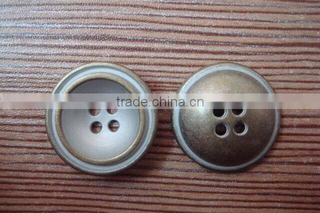 18mm flat 4 holes bowl metal button