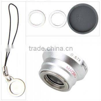 Hot sale!! 0.67x wide angle macro lens for Samsung NOTE II 2