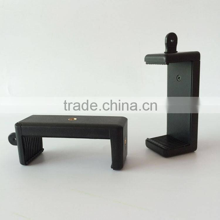 Big Tripod Adapter Cellphone Clip Stand Holder with extendable clip range 77-115mm for big smartphone 5.5inch above