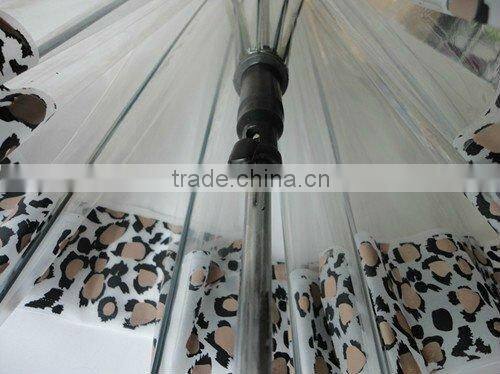 2015 Hot selling foldable transparent umbrella POE beautiful Umbrella