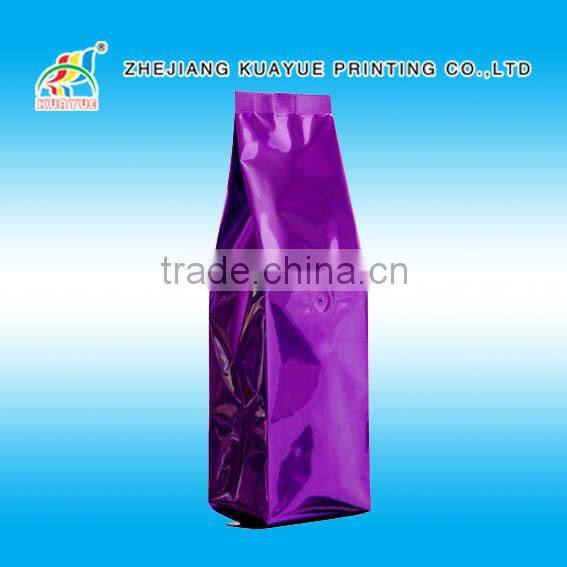 Customized High Quality Valved Gusset Coffee Bag, Coffee Bag with Valve