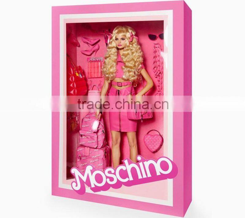 Christmas gift barbie doll packaging box hot sale