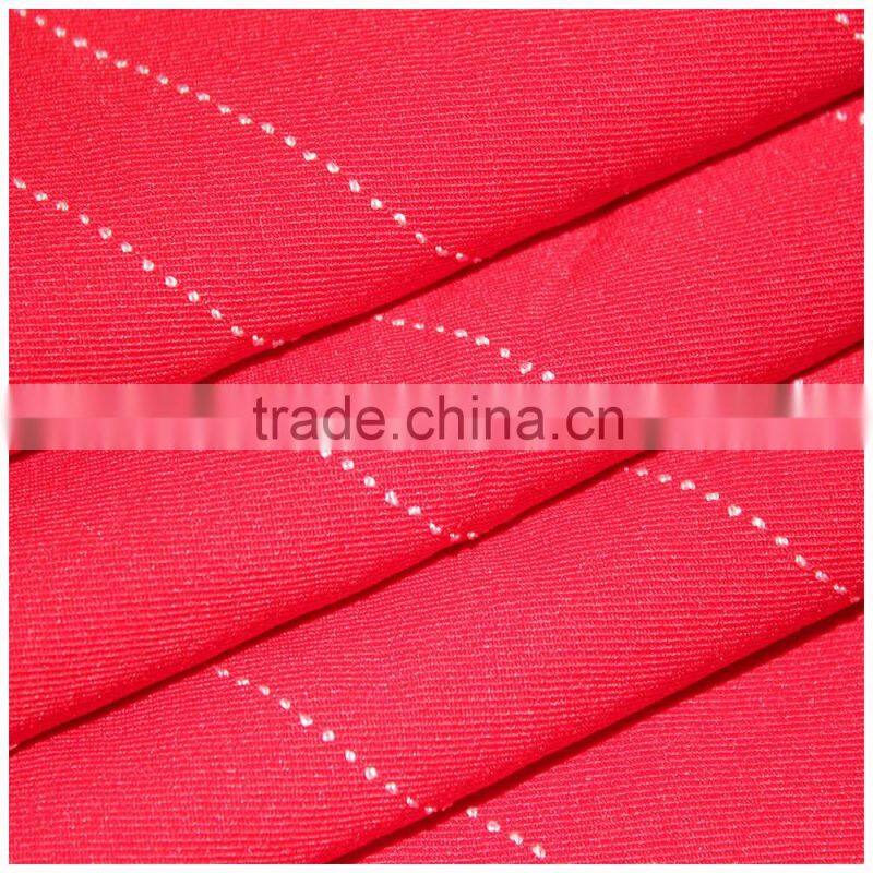 2016 fashion design polyester rayon stripe fabric for grement