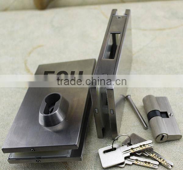 high class good quality stainless steel glass cabinet key lock