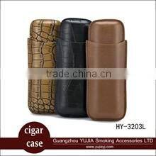 portable cedar wooden cigar humidor gift set with croco leather