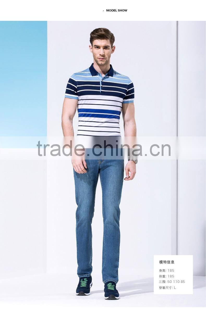 Men wash straight leisure jeans waist trousers in the classic men jeans