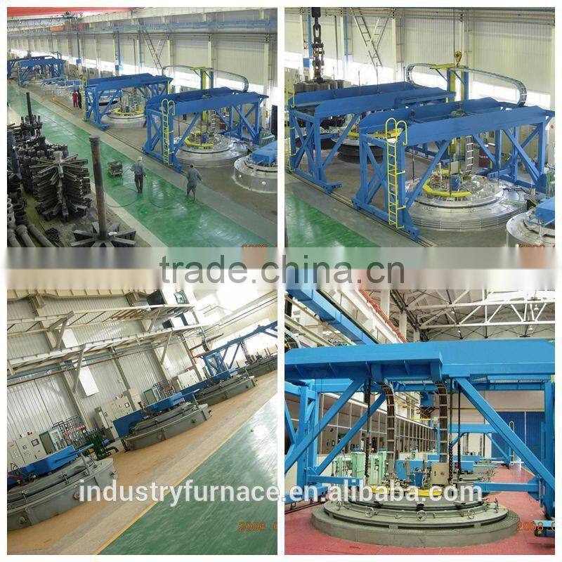 Pit type industrial electrical resistance furnace for quenching tempering