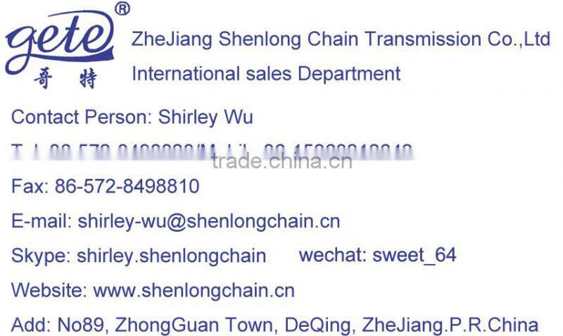 P76.2F5A1 conveyor chain with A1 attachments