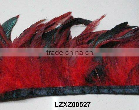 Black Rooster feather fringe trims LZAY1271027