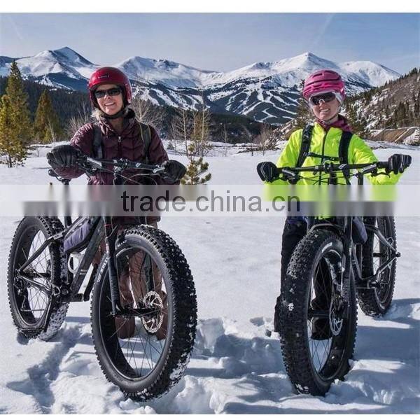 Black color steel frame fat tire bikes