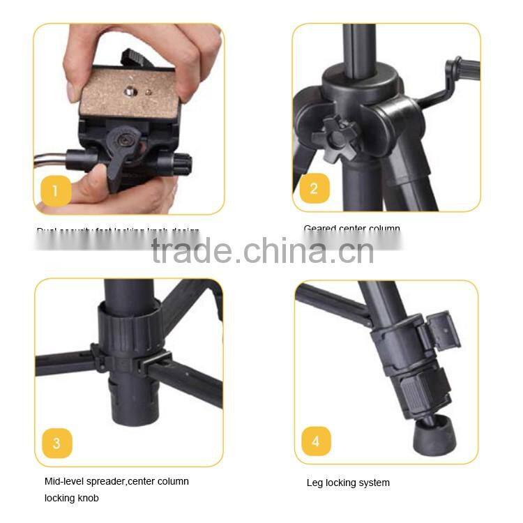Professional stable aluminum video tripod kits VT-1500