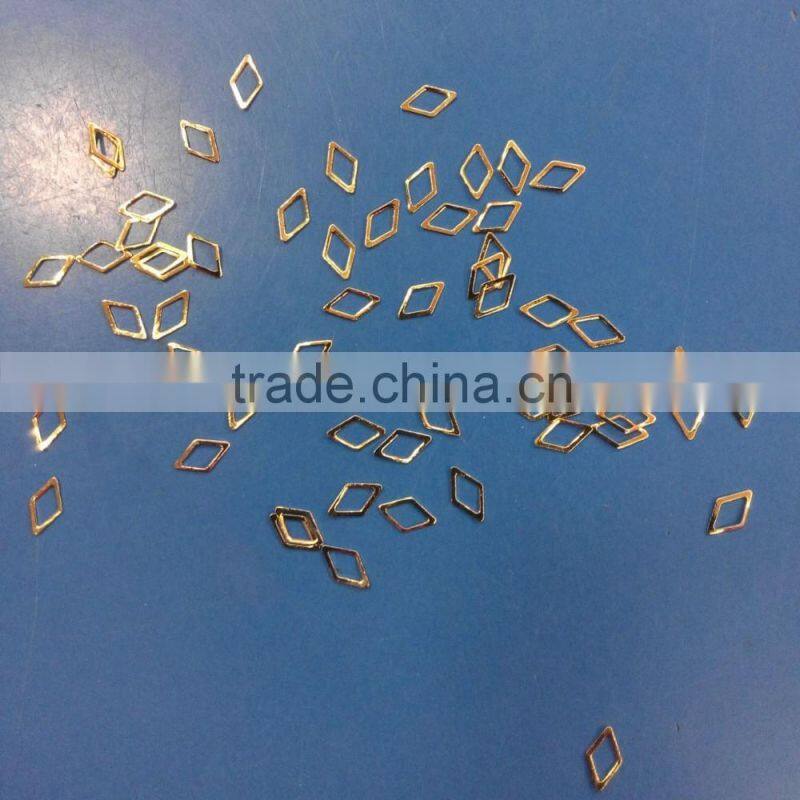 Hot Sell Mini Gold & Silver Nail Studs Arrow/heart/star/rhombus