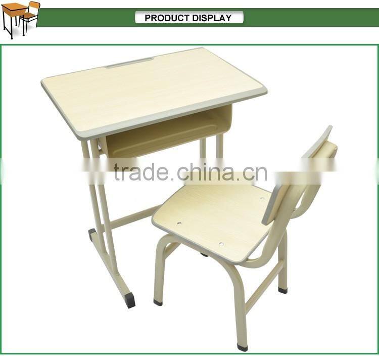 New style school furniture Single desk and chair
