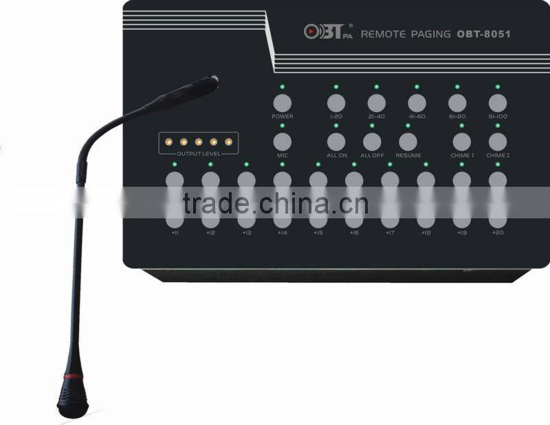 OBT-8051 100 zones Public Address Remote Paging Microphone