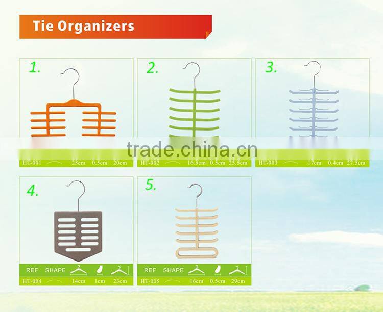 Standby Velvet Flocked Tie Organizers Gentlemen Custom Suit hangers