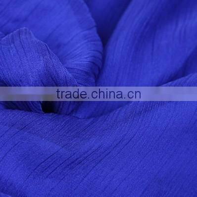 Factory direct sales 75D polyester crinkle chiffon fabric for ladys blouses and dresses,scrafts,Garment,wedding dress etc