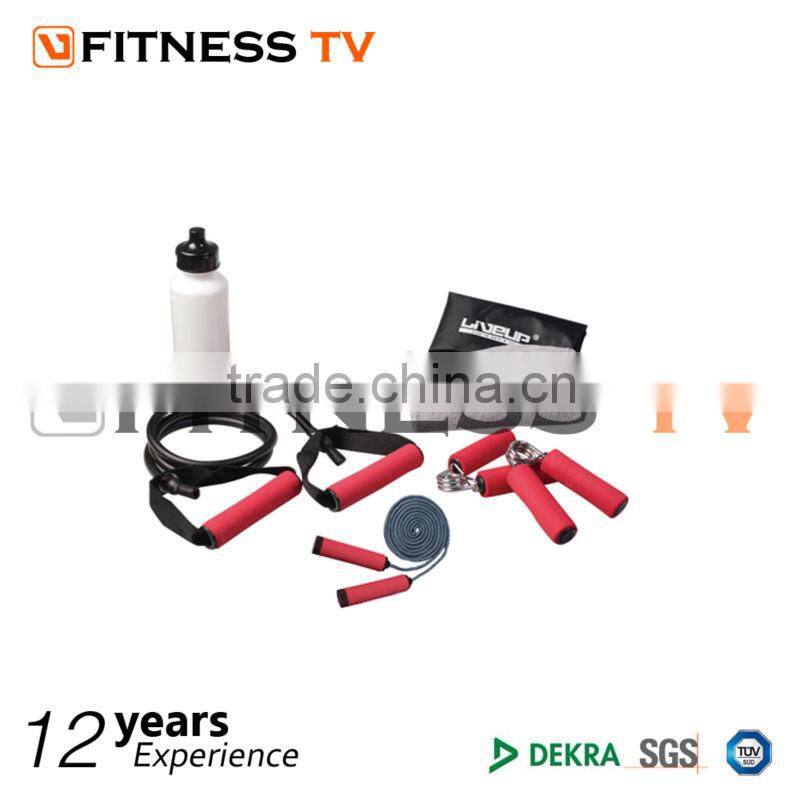 hand grip and jump rope and bottle fitness set,gym set,exercise equipment of fitness set