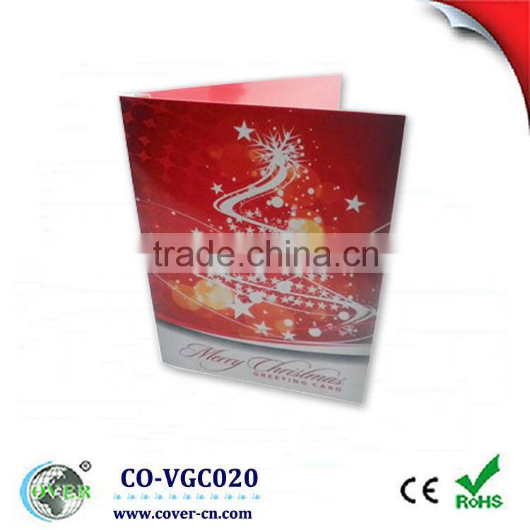 2013 Customized popular LCD TFT Video Greeting Card For Christmas /Advertising Gift