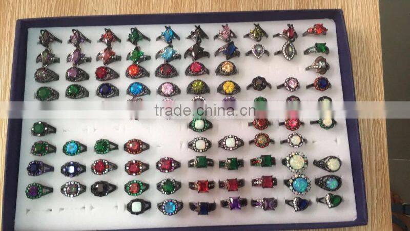 Fashion Women's Elegant Opal Cross Ring/AAA Ziron 925 Sterling Silver CZ Sideways Cross Rings