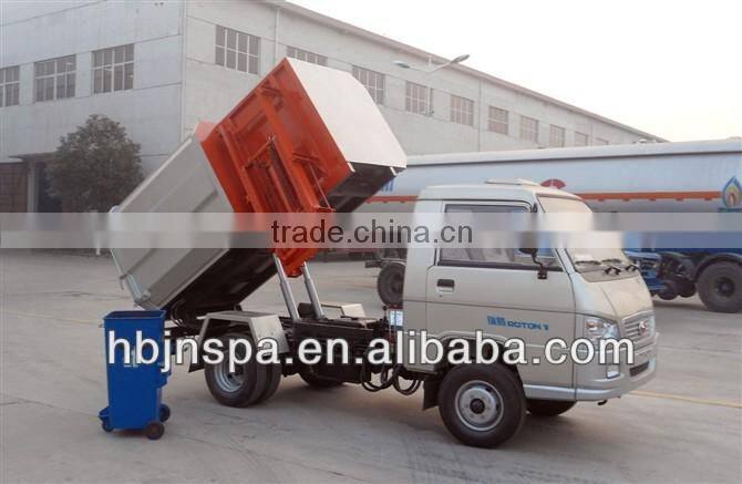 made in China self-unload small garbage truck, garbage truck dimensions