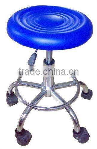 Lab metal wokring stools chair with back rest